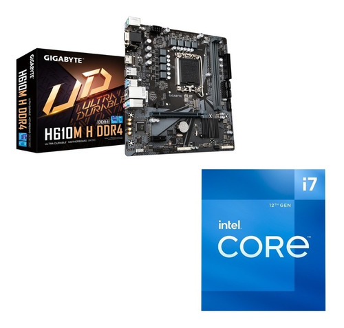 Kit Actualización Intel Core I7 12700 + Mb Gigabyte H610 Kt