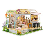 Cutebee Diy Casa Muñeca Miniatura Madera Kit De Dollhouse
