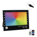 Lámpara Reflector Led 100w Rgb Multicolor P/jardín Exterior