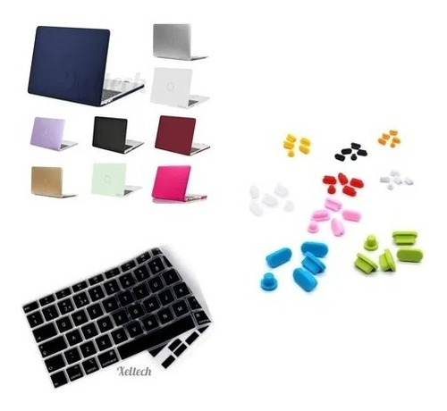 Combo Macbook New Pro M1 A2338 Carcasa+teclado +tapones