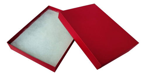 25 Cajas De Cartón Rígido Regalo Y Joyería Gargantilla Rojo