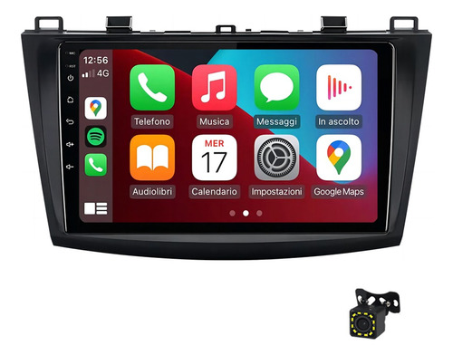 Carplay Estéreo De 2gb +32gb Para Mazda3 2010-2013 Gps Fm