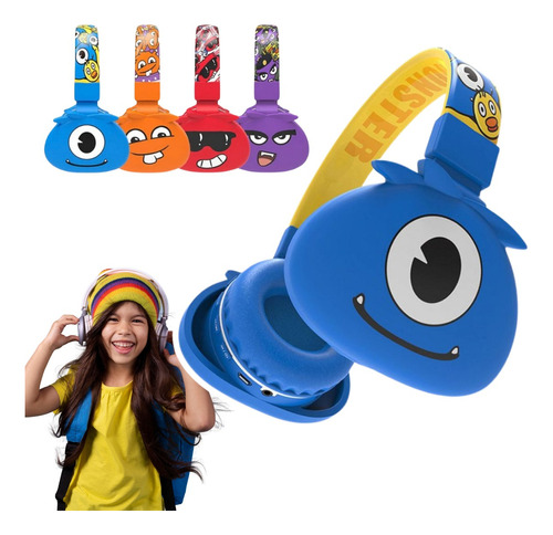 Fone De Ouvido Bluetooth Headphone S/ Fio Infantil Ajustável