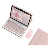 Lazhu Capa+teclado+mouse C/slot Caneta Para iPad 10.2 9º 8º