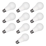 Foco Led 10w Light White O Calida E27 Ahorrador 10 Focos