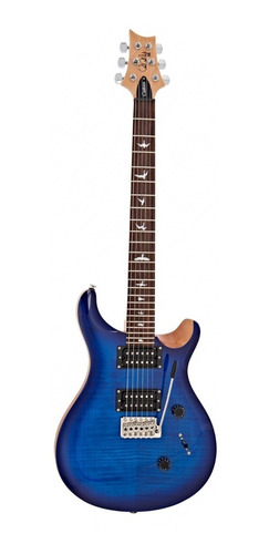 Guitarra Eléctrica Prs Se Custom 24 Funda Faded Blue Burst