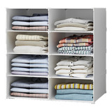 Armario Closet Organizador Plástico Ropa Portátil 8 Cubo