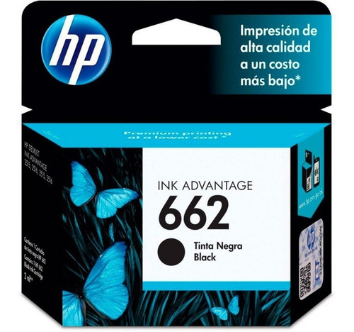 Cartucho Hp 662 Negro Original 1515 4515 2545 3545 3645