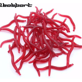 Señuelos Soft Bait Worms Gusanos,4cms,50 Unid,rojo,truchas