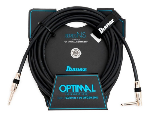 Cable Ibanez Ns20l De 6.1 M Guitarra Bajo Teclado Sonido 