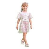 Conjunto Infantil Luxo Com Bata Petit Cherie Verão 23103