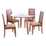 Juego De Comedor Valencia Silla Tenerife Tela Velvet