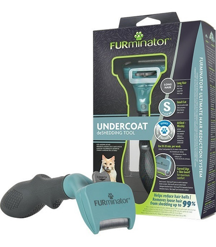 Furminator Cepillo Pelo Largo Small Gato Pequeño 