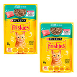 Kit 2 Friskies Sachês Para Gatos Adultos Sabor Atum 85g 