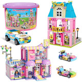 Girls Building Blocks Toy Friends Set Hair Salon And Delicio