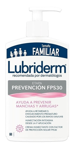  Crema Para Cuerpo Lubriderm Etapa Prevención Fps 30 En Dosificador 750ml