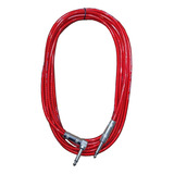 Cable Guitarra O Bajo 5 Metros Rojo Iapp06rl Caver Pro