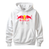 Buzo Chompa Hoodies Redbull Blanco 100% Algodon Perchado 