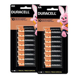 32 Pilhas Duracell Duralock Alcalina Aa Embalagem C/16 Unids