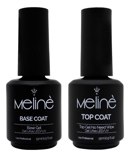 Meliné Base + Top Coat Esmalte Semipermanente Gel On Off 6c
