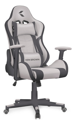 Silla Gamer Ergonomica Mag-20 Ken Brown Color Gris