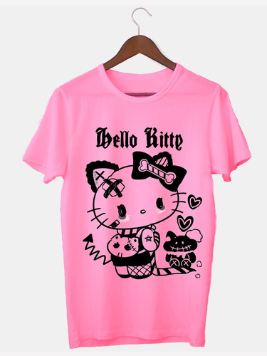 Remera Rosa Hello Kitty, Aesthetic Gothic