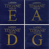 Juego De Cuerdas Para Violín 4ars Larsen Tzigane - Calibre M