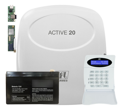 Central Alarme Por Aplicativo Active 20 Modulo Gprs Ethernet