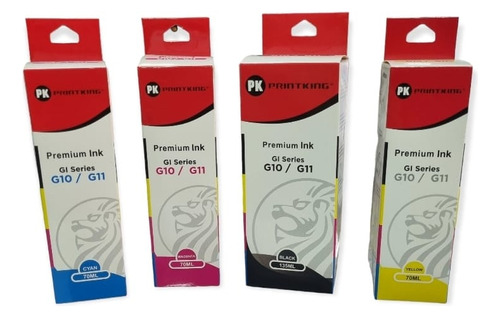 Combo 4 Tintas Compatible  Gi-11 Gi-10 G2160 G6010 G3160