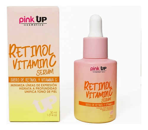 Serum Pink Up Cuidado Facial Retinol Vitaminactodo Tipo Piel