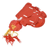 Lanterna Decorativa Chinesa De Papel Vermelho 20pcs 15cm De
