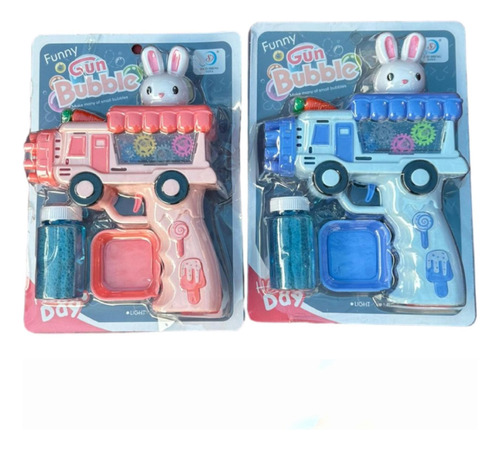 Pistola De Burbujas Con Diseño De Conejos