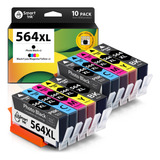 Smart Ink Cartucho De Tinta Compatible Con Hp 564 Xl 564xl
