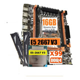 Kit Placa Mãe X99 +intel Xeon E5-2667 V3 + 16gb Ddr4 2666mhz