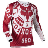 Jersey Fox 360 Nobyl Rojo/blanco Mx / Mtb