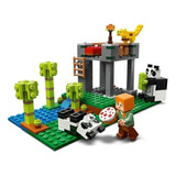 Set De Construcción Lego Minecraft The Panda Nursery 204 Piezas  En  Caja