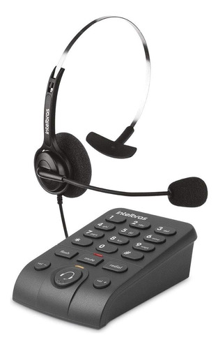 Aparelho Telefônico Headset Intelbras Hsb40 Atendimento