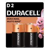 Pilha Duracell Alcalina D - Kit Com 12 Unidades (original)