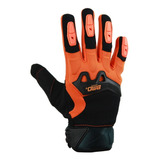 Guantes Motocicleta Textil Completo Talla Xl Naranja Bmd