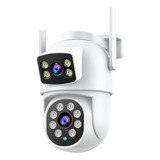 Camara Seguridad Domo Robotico Exterior Dual 4mp+4mp Sd App