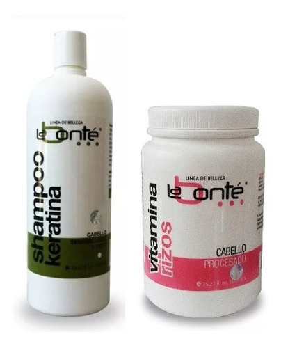 Vitamina Rizos 1lt + Shampoo De Keratina  Colágeno 1lt 