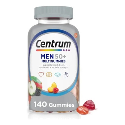 Centrum Multivitaminas Men Hombre 50 + Con 140 Gomitas Sabor Frutas
