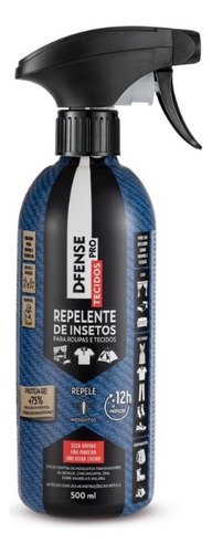 D-fense Repelente Insetos Mosquito Borrifador Para Roupa 500ml