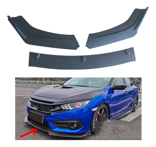 Lip Aleron Spoiler Delantero 3 Piezas Nm Mercedes Benz C200