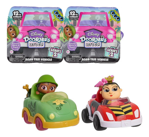 Disney Doorables New Lets Go Vehicles 2-paquete, Figura Cole