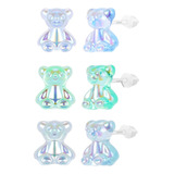 Aretes Set Osito Oso Gomitas Gomas Topos Kawaii Topitos