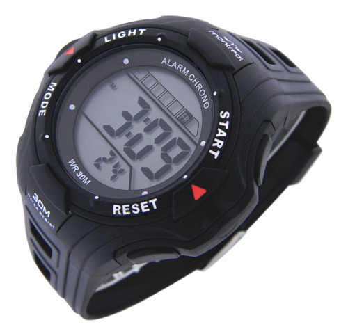 Reloj Montreal Hombre Ml1649 Digital Alarma Luz Cronómetro