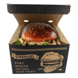 100 - Caixa Box Embalagem Delivery Hambúrguer Gourmet Al-k15
