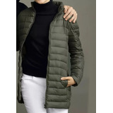 Jaqueta Feminina Puffer Alongada - Preto Hering