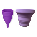 Copa Menstrual Fleurity + Vaso Esterilizador Tipo 1 2 Mini